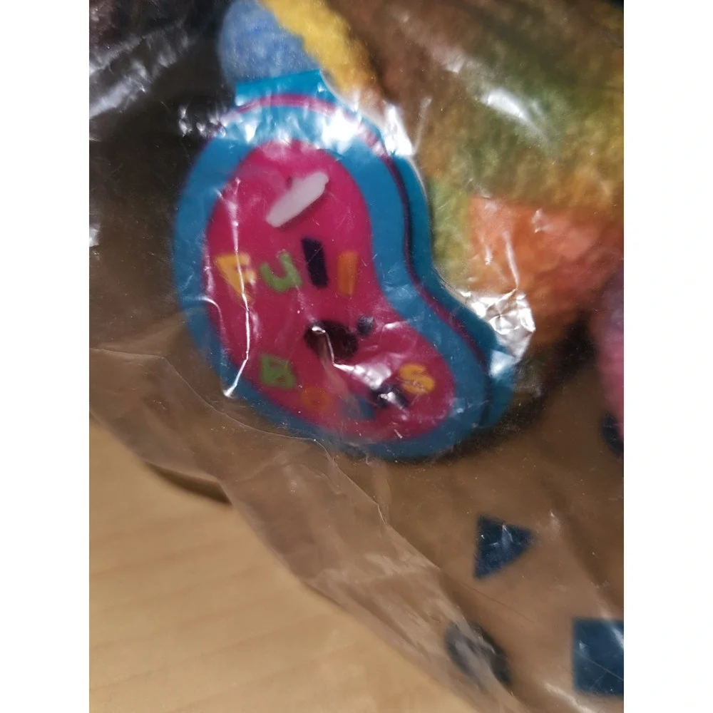 Avon Y2K‎ Tie Dye Teddy Millennium 2000 with Small Teddy Keychain Garn-NEW
